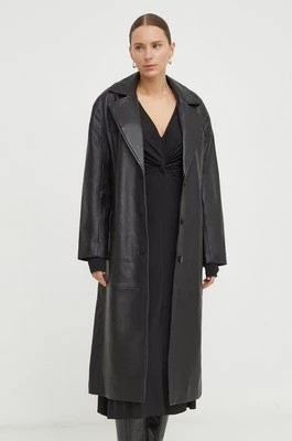 Zdjęcie produktu 2NDDAY płaszcz skórzany 2ND Vice - Dense Leather damski kolor czarny przejściowy oversize 2241510653