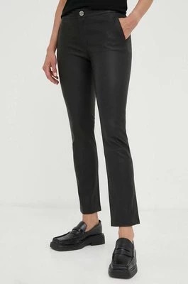 Zdjęcie produktu 2NDDAY spodnie skórzane Leya 2ND damskie kolor czarny proste medium waist 2000524043