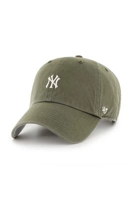 Zdjęcie produktu 47 brand czapka z daszkiem bawełniana MLB New York Yankees kolor brązowy z aplikacją B-BSRNR17GWS-SWA