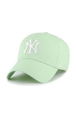 Zdjęcie produktu 47 brand czapka z daszkiem bawełniana MLB New York Yankees kolor zielony z aplikacją B-NLRGW17GWS-B0B
