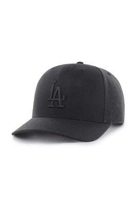 Zdjęcie produktu 47 brand czapka z daszkiem MLB Los Angeles Dodgers kolor czarny z aplikacją B-CLZOE12WBP-BKD