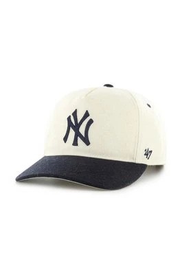 Zdjęcie produktu 47 brand czapka z daszkiem MLB New York Yankees kolor beżowy z aplikacją B-CHSHT17WIP-NT