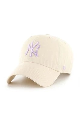 Zdjęcie produktu 47 brand czapka z daszkiem MLB New York Yankees kolor beżowy z aplikacją B-NLRGW17GWS-NTP