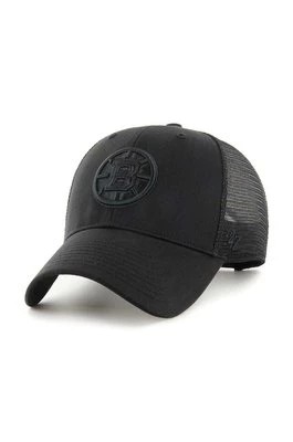 Zdjęcie produktu 47 brand czapka z daszkiem NHL Boston Bruins kolor czarny z aplikacją H-BRANS01CTP-BKD