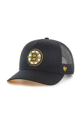 Zdjęcie produktu 47 brand czapka z daszkiem NHL Boston Bruins kolor czarny z aplikacją H-MSHTC01GWP-BKA