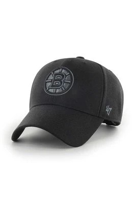 Zdjęcie produktu 47 brand czapka z daszkiem NHL Boston Bruins kolor czarny z aplikacją H-MVPSP01WBP-BKC