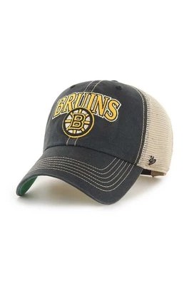 Zdjęcie produktu 47 brand czapka z daszkiem NHL Boston Bruins kolor granatowy z aplikacją H-TSCLA01LAP-VB