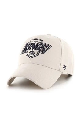 Zdjęcie produktu 47 brand czapka z daszkiem NHL LA Kings kolor beżowy z aplikacją HVIN-MVPSP08WBP-BN88