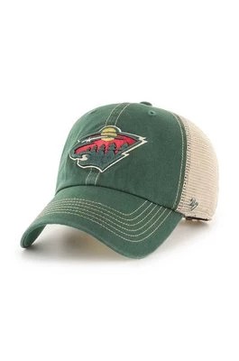 Zdjęcie produktu 47 brand czapka z daszkiem NHL Minnesota Wild kolor zielony z aplikacją H-TRWLR29GWP-DG