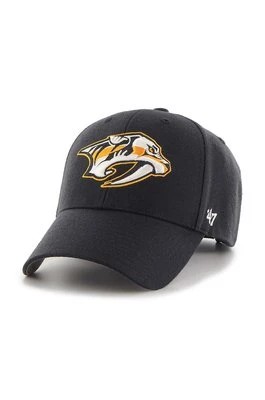 Zdjęcie produktu 47 brand czapka z daszkiem NHL Nashville Predators kolor granatowy z aplikacją H-MVP30WBV-NY