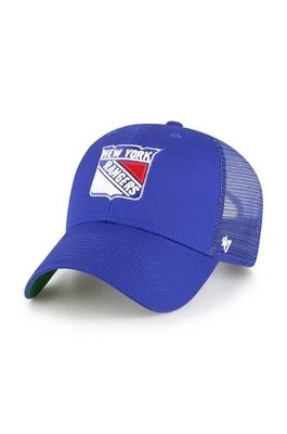 Zdjęcie produktu 47 brand czapka z daszkiem NHL New York Rangers kolor niebieski z aplikacją H-BRANS13CTP-RYB