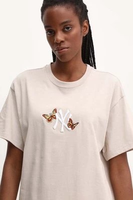 Zdjęcie produktu 47 brand t-shirt bawełniany MLB New York Yankees damski kolor beżowy BB017TMRKQI608520BN