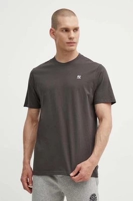 Zdjęcie produktu 47 brand t-shirt bawełniany MLB New York Yankees męski kolor szary gładki BB017TEMBRT564976CC