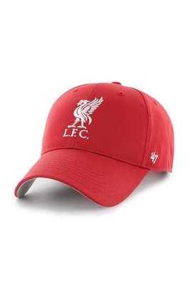Zdjęcie produktu 47 brand Czapka EPL Liverpool FC kolor czerwony z aplikacją EPL-RAC04CTP-RD