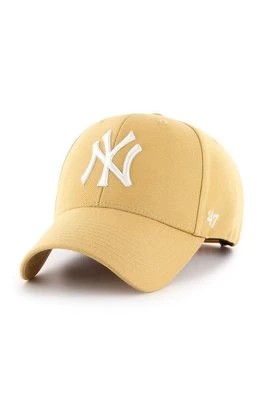 Zdjęcie produktu 47 brand czapka MLB New York Yankees kolor beżowy z aplikacją
