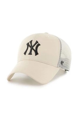 Zdjęcie produktu 47 brand Czapka MLB New York Yankees kolor beżowy z aplikacją B-BRANS17CTP-NTB