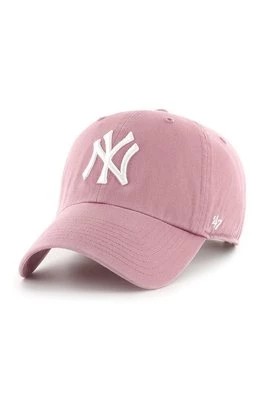 Zdjęcie produktu 47 brand Czapka MLB New York Yankees kolor różowy z aplikacją B-NLRGW17GWS-QC