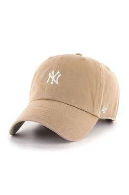 Zdjęcie produktu 47 brand Czapka MLB New York Yankees kolor beżowy z aplikacją B-BSRNR17GWS-KH