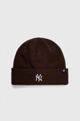 Zdjęcie produktu 47 brand czapka New York Yankees Randle kolor brązowy z grubej dzianiny