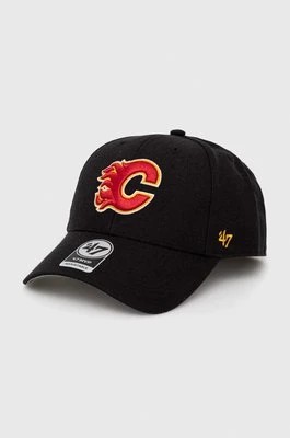 Zdjęcie produktu 47 brand czapka NHL Calgary Flames kolor czarny z aplikacją