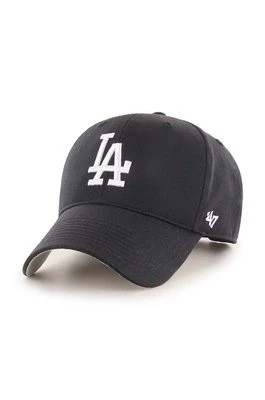 Zdjęcie produktu 47 brand czapka z daszkiem bawełniana MLB Los Angeles Dodgers kolor czarny z aplikacją B-RAC12CTP-BKA