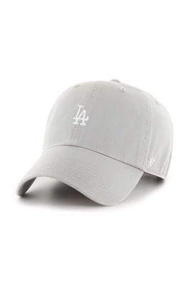 Zdjęcie produktu 47 brand czapka z daszkiem bawełniana MLB Los Angeles Dodgers kolor szary z aplikacją B-BSRNR12GWS-GYA