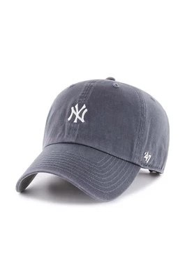 Zdjęcie produktu 47 brand czapka z daszkiem bawełniana MLB New York Yankees kolor granatowy z aplikacją B-BSRNR17GWS-VN