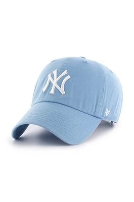 Zdjęcie produktu 47 brand czapka z daszkiem bawełniana MLB New York Yankees kolor niebieski z aplikacją B-RGW17GWSNL-COA