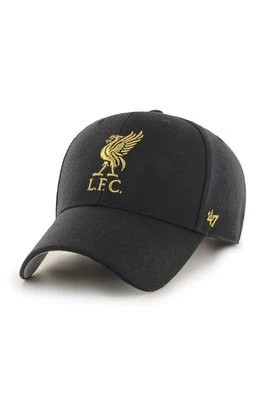 Zdjęcie produktu 47 brand Czapka z daszkiem EPL Liverpool kolor czarny z aplikacją