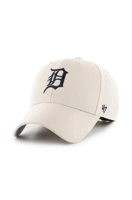 Zdjęcie produktu 47 brand Czapka z daszkiem MLB Detroit Tigers kolor beżowy z aplikacją