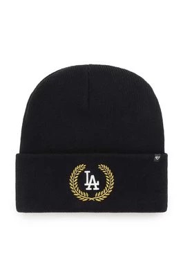 Zdjęcie produktu 47 brand czapka z daszkiem z domieszką wełny MLB Los Angeles Dodgers kolor czarny