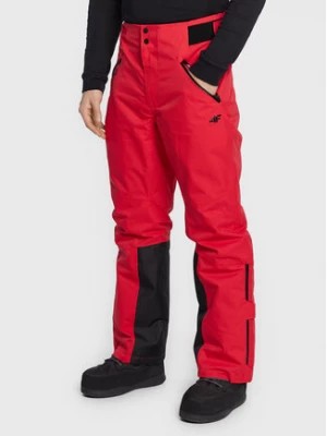 Zdjęcie produktu 4F Spodnie narciarskie H4Z22-SPMN006 Czerwony Regular Fit