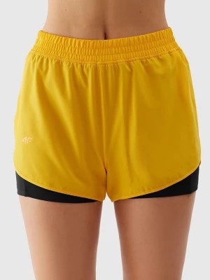 Zdjęcie produktu 4F Szorty sportowe w kolorze czarno-żółtym rozmiar: M