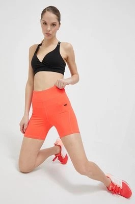 Zdjęcie produktu 4F szorty treningowe kolor czerwony gładkie high waist