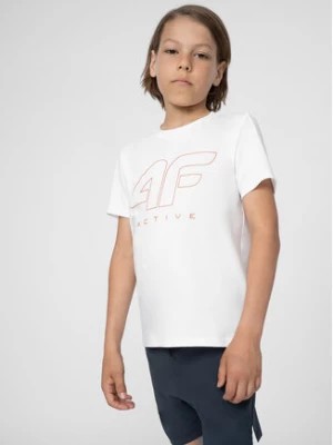 Zdjęcie produktu 4F T-Shirt 4FJSS23TFTSM166 Biały Regular Fit