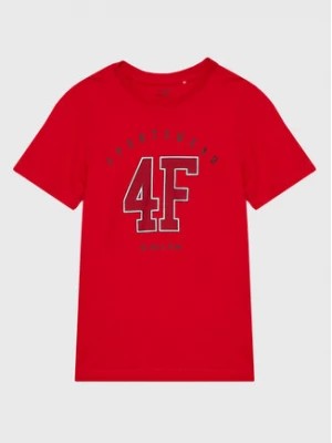 Zdjęcie produktu 4F T-Shirt HJZ22-JTSM008 Czerwony Regular Fit