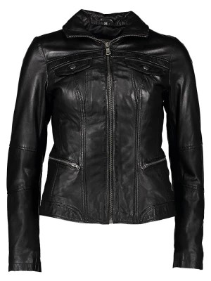 Zdjęcie produktu 7eleven Skórzana kurtka "Mona" w kolorze czarnym rozmiar: 38
