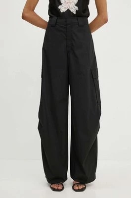 Zdjęcie produktu A.L.C. spodnie Brie damskie kolor czarny szerokie high waist 2PANT01031