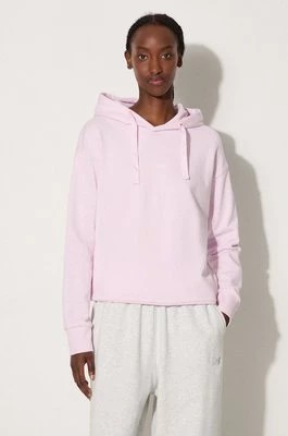 Zdjęcie produktu A.P.C. bluza bawełniana Hoodie Christina damska kolor różowy z kapturem z aplikacją COEIP.F27624-ROSEPALE