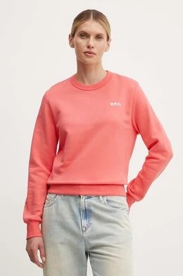 Zdjęcie produktu A.P.C. bluza bawełniana sweat boxy petit vpc damska kolor pomarańczowy gładka COHBR.F27918