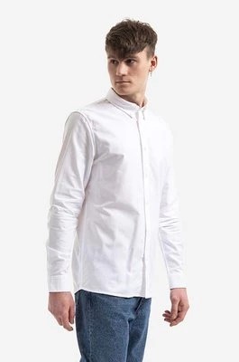 Zdjęcie produktu A.P.C. koszula bawełniana Chemise Greg męska kolor biały regular z kołnierzykiem klasycznym COECK.H12499-WHITE