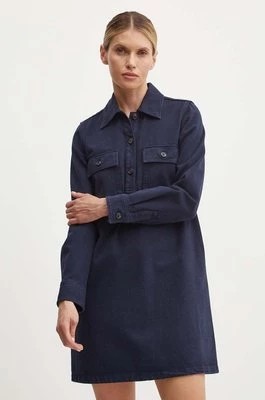 Zdjęcie produktu A.P.C. sukienka jeansowa robe mia kolor granatowy mini prosta COGZV.F05878