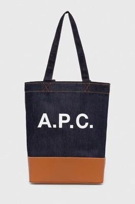 Zdjęcie produktu A.P.C. torba tote axel kolor brązowy CODDP-M61444