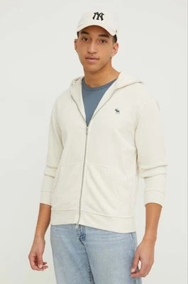 Zdjęcie produktu Abercrombie & Fitch bluza męska kolor beżowy z kapturem gładka