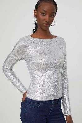 Zdjęcie produktu Abercrombie & Fitch bluzka damska kolor czarny z aplikacją