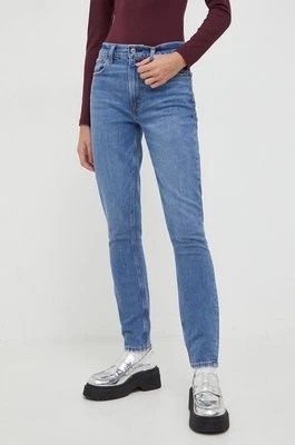 Zdjęcie produktu Abercrombie & Fitch jeansy damskie kolor niebieski