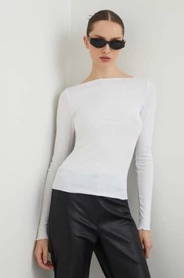 Zdjęcie produktu Abercrombie & Fitch longsleeve damski kolor biały