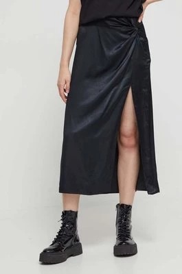 Zdjęcie produktu Abercrombie & Fitch spódnica kolor czarny midi prosta