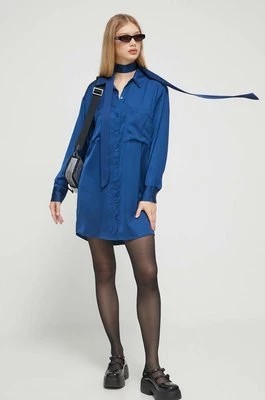 Zdjęcie produktu Abercrombie & Fitch sukienka kolor niebieski mini prosta