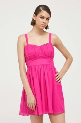 Zdjęcie produktu Abercrombie & Fitch sukienka kolor różowy mini rozkloszowana